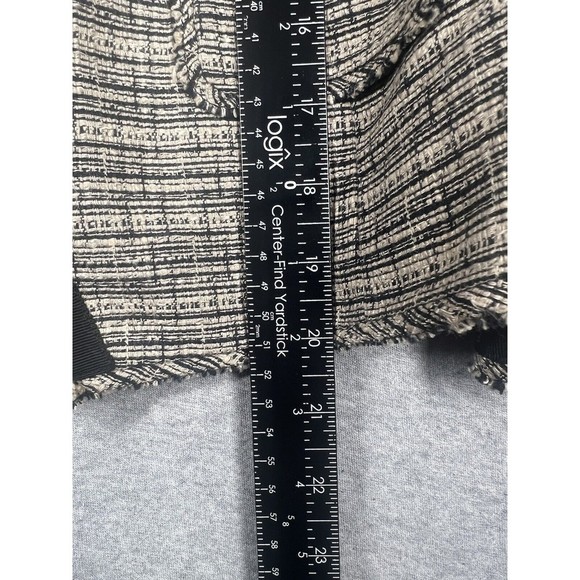 LOFT Navy and White Tweed Blazer - Picture 6 of 8